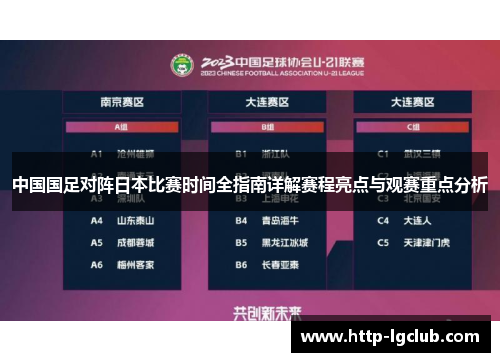 中国国足对阵日本比赛时间全指南详解赛程亮点与观赛重点分析