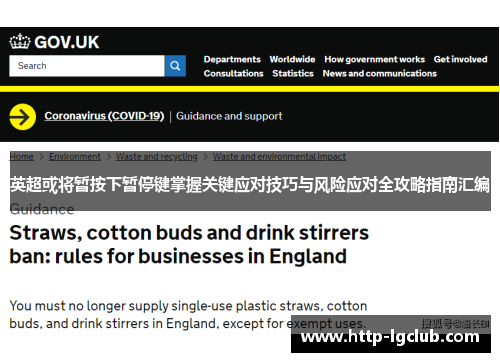 英超或将暂按下暂停键掌握关键应对技巧与风险应对全攻略指南汇编